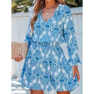 Cupshe new with tags
​Blue and White Damask Print dress
​XL Extra Large